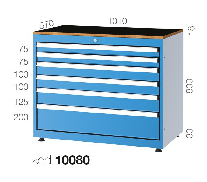 10080 - 6 ÇEKMECELİ DOLAP