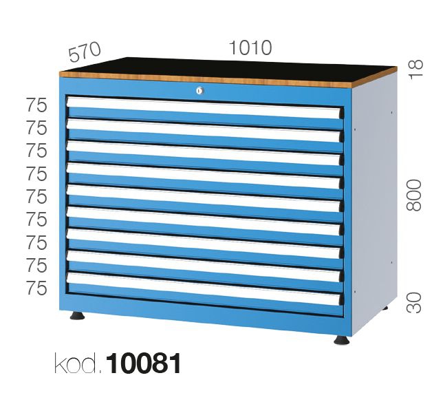 10081 - 9 ÇEKMECELİ DOLAP