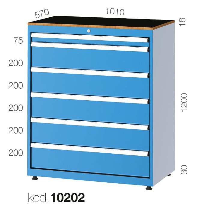 10202 - 6 ÇEKMECELİ DOLAP