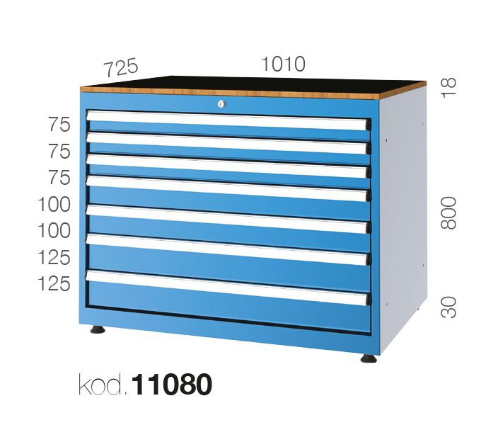 11080 - 7 ÇEKMECELİ DOLAP
