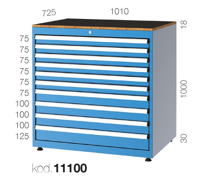 11100 - 10 ÇEKMECELİ DOLAP