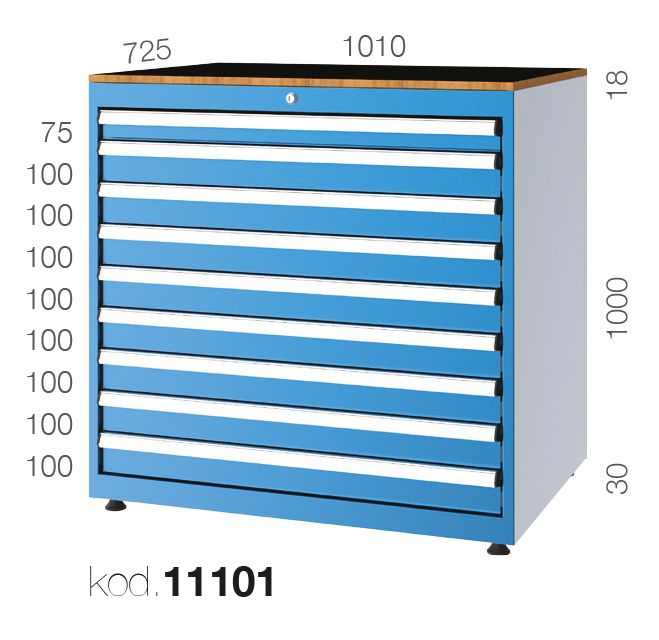 11101 - 9 ÇEKMECELİ DOLAP