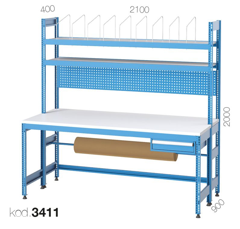 3411 - ASKI PANOLU, ÇEKMECELİ AMBALAJ PAKETLEME TEZGAHI