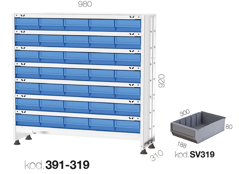 391-319 - 35 AVADANLIK KUTULU GALVENİZ RAF