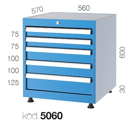 5060 - 5 ÇEKMECELİ DOLAP