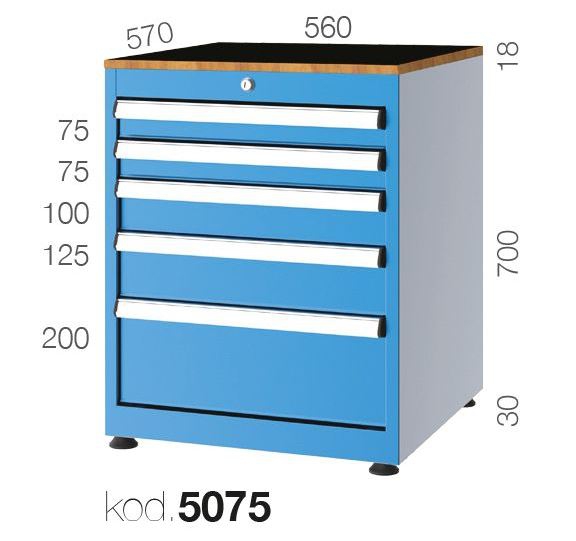 5075 - 5 ÇEKMECELİ DOLAP