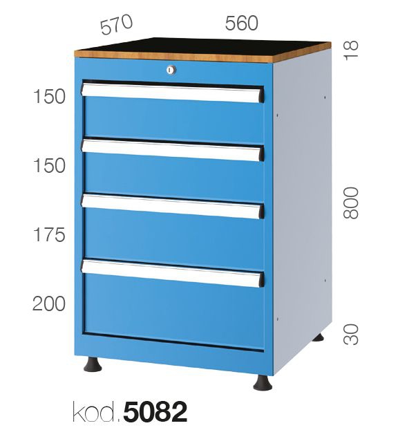 5082 - 4 ÇEKMECELİ DOLAP