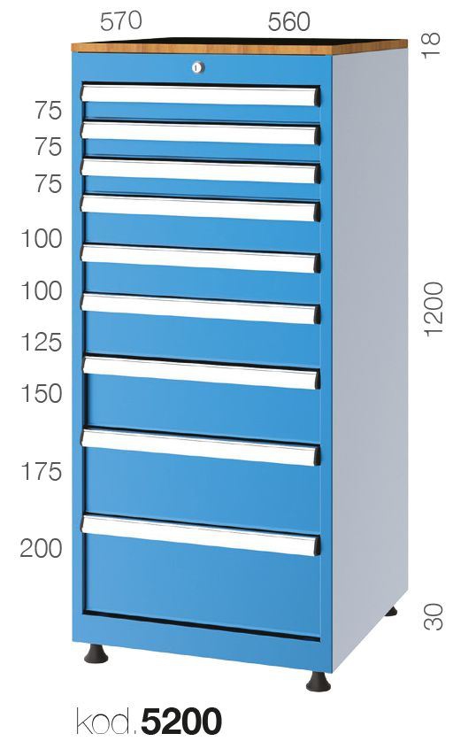 5200 - 9 ÇEKMECELİ DOLAP