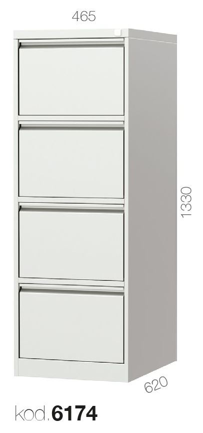 6174 -  4 ÇEKMECELİ KARTOTEKS DOLABI