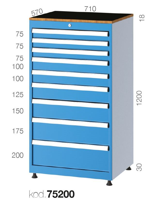 75200 - 9 ÇEKMECELİ DOLAP