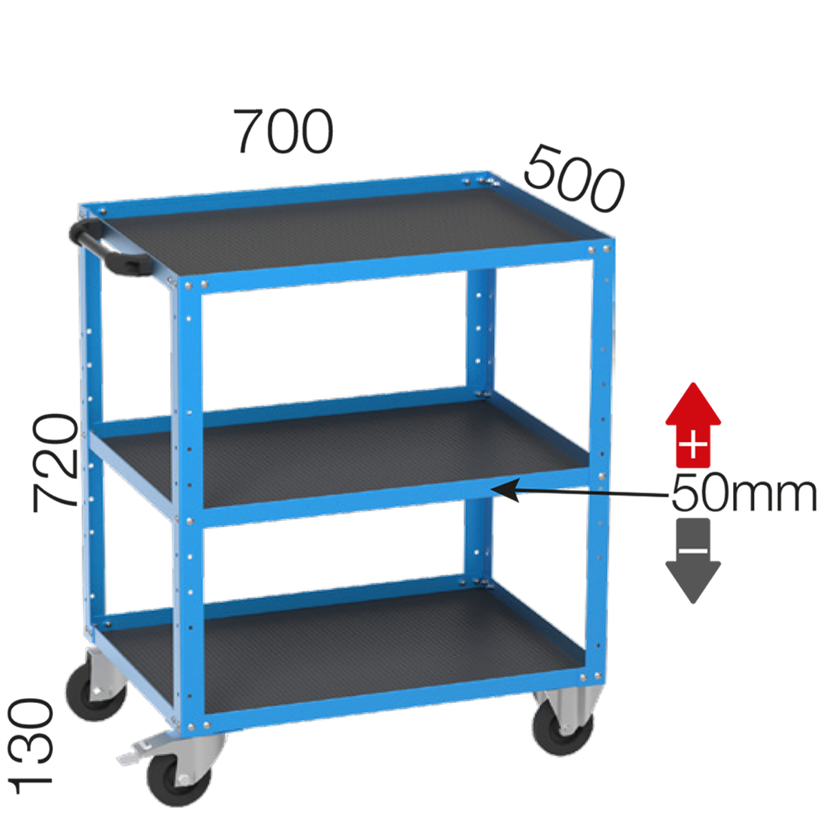 8540 - 3 KATLI PARÇA TAŞIMA SEHPASI