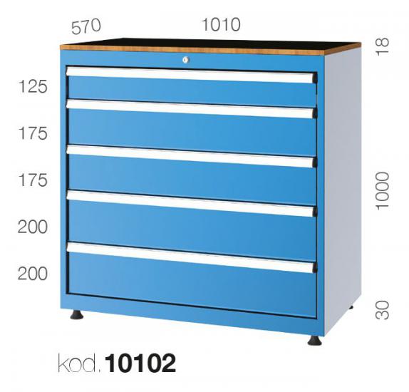 10102 - 5 ÇEKMECELİ DOLAP,ÇEKMECELİ DOLAPLAR,10000 Serisi