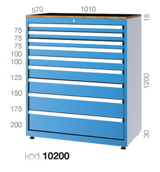 10200 - 9 ÇEKMECELİ DOLAP,ÇEKMECELİ DOLAPLAR,10000 Serisi