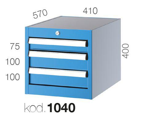 1040 - 3 ÇEKMECELİ DOLAP,ÇEKMECELİ DOLAPLAR,1000 Serisi
