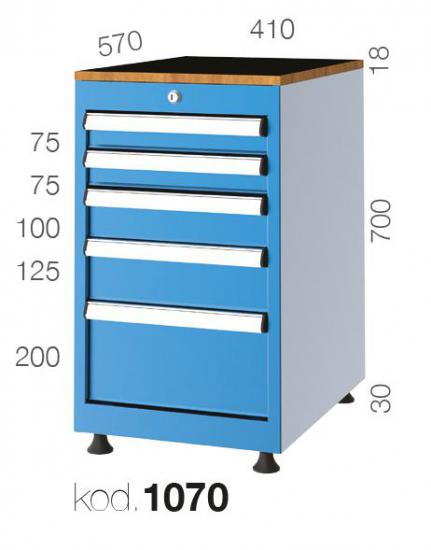 1070 - 5 ÇEKMECELİ DOLAP,ÇEKMECELİ DOLAPLAR,1000 Serisi