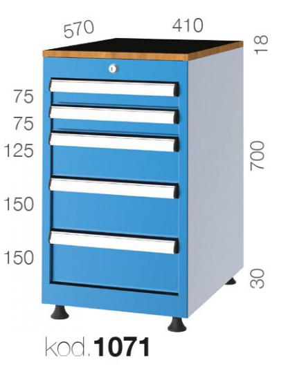 1071 - 5 ÇEKMECELİ DOLAP,ÇEKMECELİ DOLAPLAR,1000 Serisi