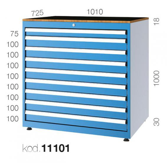 11101 - 9 ÇEKMECELİ DOLAP,ÇEKMECELİ DOLAPLAR,11000 Serisi