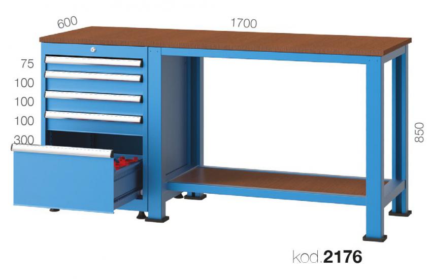2176 - 5 ÇEKMECELİ CNC DOLABI VE ÇALIŞMA MASASI,CNC TAKIM DOLAPLARI