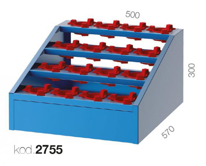 2550 - 2 ÇEKMECELİ 2 KAPAKLI, 2 MORS TUTUCU ÇEKMECELİ CNC DOLABI