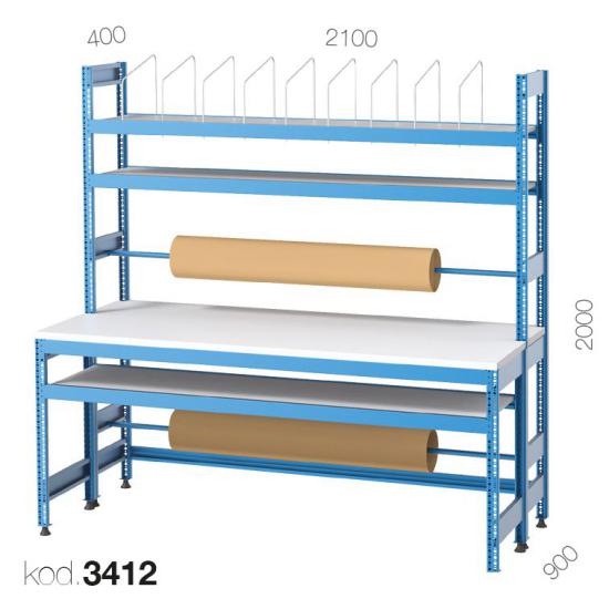 3412 - ÇEKMECESİZ AMBALAJ PAKETLEME TEZGAHI,ÇALIŞMA TEZGAHLARI,Ambalaj Masaları