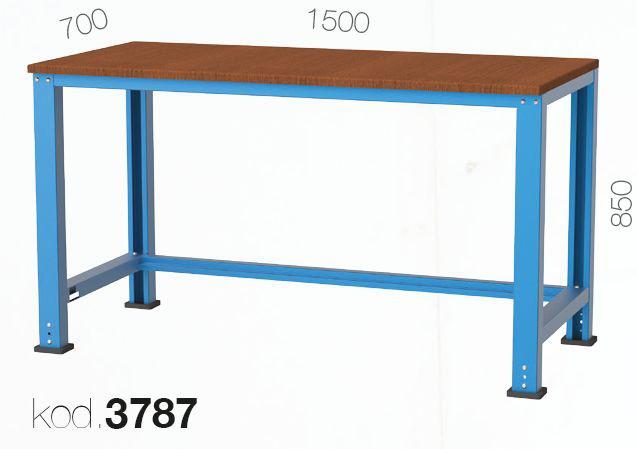 3787- ÇEKMECESİZ ORTA TİP ÇALIŞMA TEZGAHI,ÇALIŞMA TEZGAHLARI,1500 mm Masalar