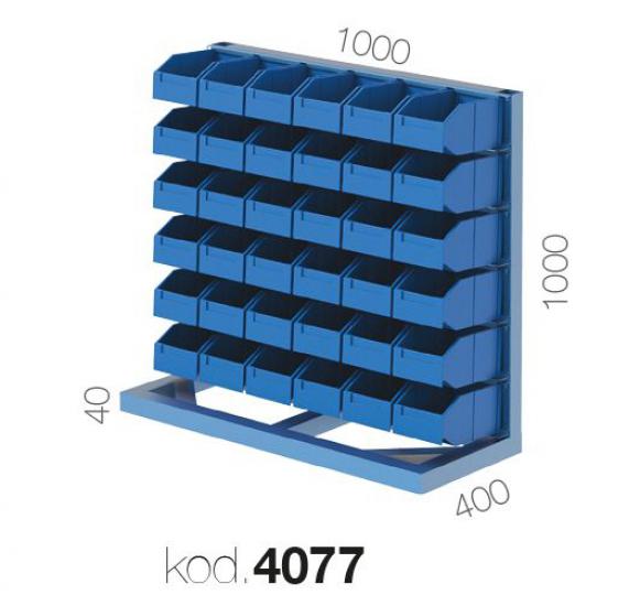 4077 - 36 KUTULU SABİT TEK YÖNLÜ AVADANLIK STANDI,AVADANLIK KUTULU SİSTEMLER,Kutulu Standlar