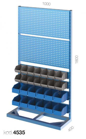 4535 - SABİT ASKI PANOLU ÇİFT YÖNLÜ AVADANLIK STANDI,AVADANLIK KUTULU SİSTEMLER,Askı Panolu Standlar