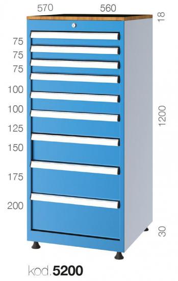 5200 - 9 ÇEKMECELİ DOLAP,ÇEKMECELİ DOLAPLAR,5000 Serisi