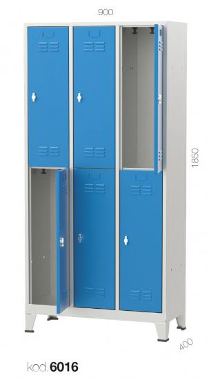 6016 - DAR TİP 6’LI SOYUNMA DOLABI,PERSONEL DOLAPLARI,Soyunma Dolapları