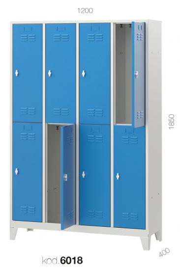 6018 - DAR TİP 8’Lİ SOYUNMA DOLABI,PERSONEL DOLAPLARI,Soyunma Dolapları