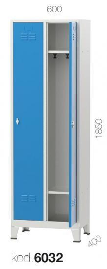 6032 - DAR TİP 2’Lİ SOYUNMA DOLABI,PERSONEL DOLAPLARI,Soyunma Dolapları