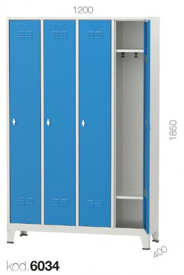 6034 - DAR TİP 4’LÜ SOYUNMA DOLABI,PERSONEL DOLAPLARI,Soyunma Dolapları