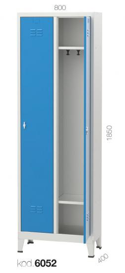 6052 - İKİLİ SOYUNMA DOLABI,PERSONEL DOLAPLARI,Soyunma Dolapları