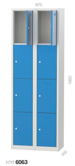 6063 - 8 KAPILI PERSONEL DOLABI,PERSONEL DOLAPLARI,Çok Gözlü Personel Dolapları