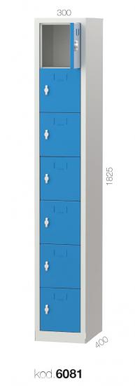 6081 - 7 KAPILI PERSONEL DOLABI,PERSONEL DOLAPLARI,İş Güvenliği Dolapları (KKD)