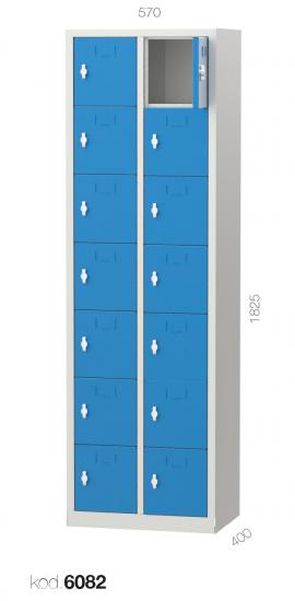 6082 - 14 KAPILI PERSONEL DOLABI,PERSONEL DOLAPLARI,İş Güvenliği Dolapları (KKD)