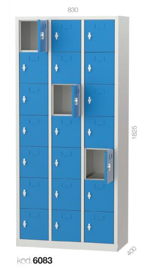6083 - 21 KAPILI PERSONEL DOLABI,PERSONEL DOLAPLARI,İş Güvenliği Dolapları (KKD)