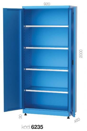 6235 - 4 RAFLI DOSYA DOLABI,MALZEME DOLAPLARI,920X450 mm Kapılı Dolaplar