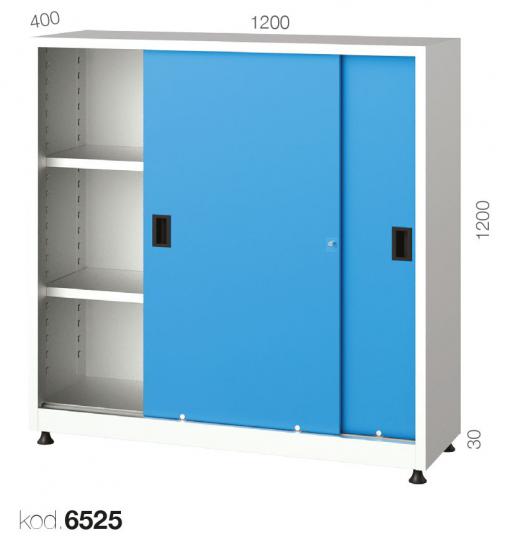 6525 - 2 RAFLI, SAÇ SÜRGÜ KAPILI KISA DOLAP,MALZEME DOLAPLARI,Sürgü Kapılı Malzeme Dolapları