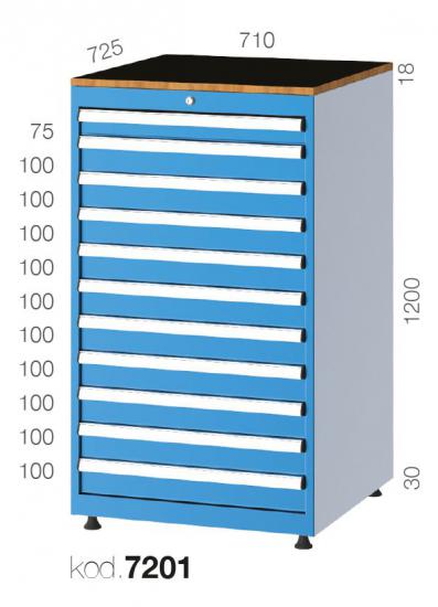 7201 - 11 ÇEKMECELİ DOLAP,ÇEKMECELİ DOLAPLAR,7000 Serisi