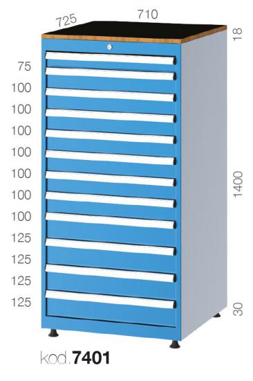 7401 - 12 ÇEKMECELİ DOLAP,ÇEKMECELİ DOLAPLAR,7000 Serisi