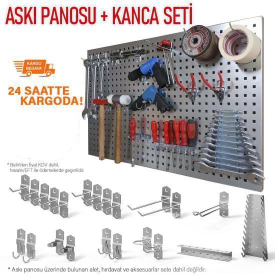 Galvaniz Askı Panosu ve Kanca Seti Kampanya